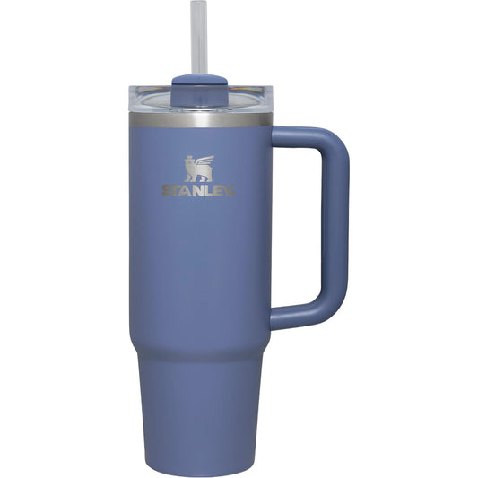 STANLEY Quencher H2.0 FlowState Stainless Steel Vacuum Insulated Tumbler with Lid and Straw for Water, Iced Tea or Coffee (Twilight Blue, 40 oz)