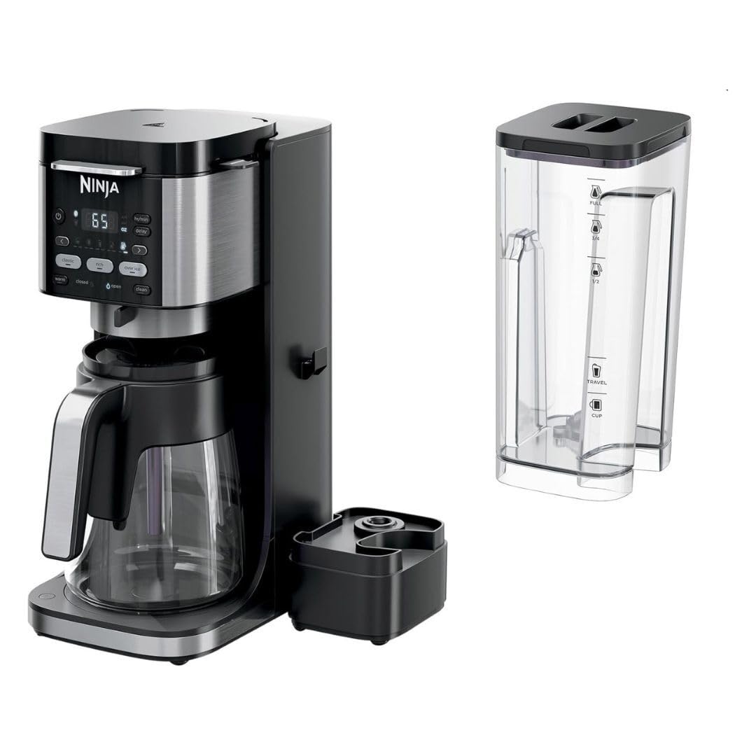 Ninja CFP105 DualBrew Hot & Iced Coffee Maker, Single-Serve, Compatible with K-Cups & 14-Cup Drip Coffee Maker, Black (Renewed)