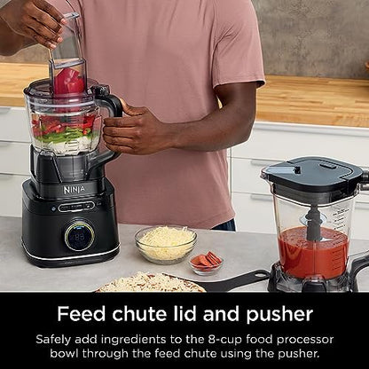 Ninja | All-in-One Blender & Food Processor | Best for Smoothies, Cookie Dough, Salsas, Cole Slaw & More | BlendSense Intelligence for Perfectly Smooth Results | 1800 Watt | Black | TB401