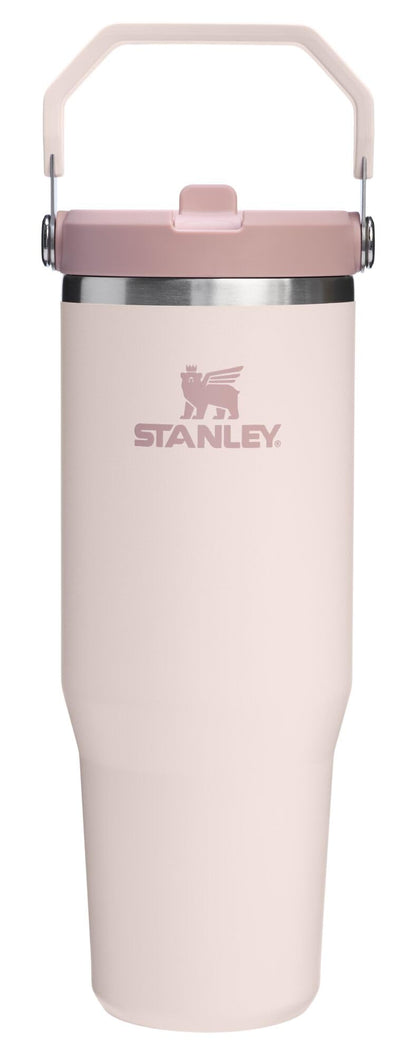 Stanley IceFlow 2.0 Flip Straw Tumbler with Handle 30 oz | Twist On Lid and Flip Up Straw | Leak Resistant Water Bottle | Insulated Stainless Steel | BPA-Free | Rose Quartz