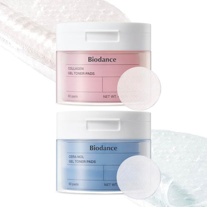 Biodance Gel Toner Pads Duo: Collagen & Cera-NOL Gel Toner Pads