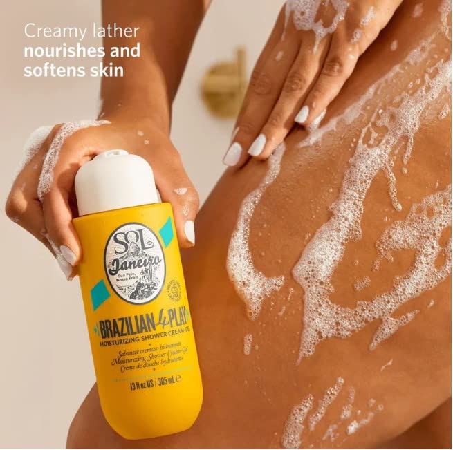SOL DE JANEIRO Milky Leave-In Conditioner 7 fl oz & Brazilian Play Body Wash 13 fl oz Bundle - Cheirosa 62 Scent, Amazon Exclusive