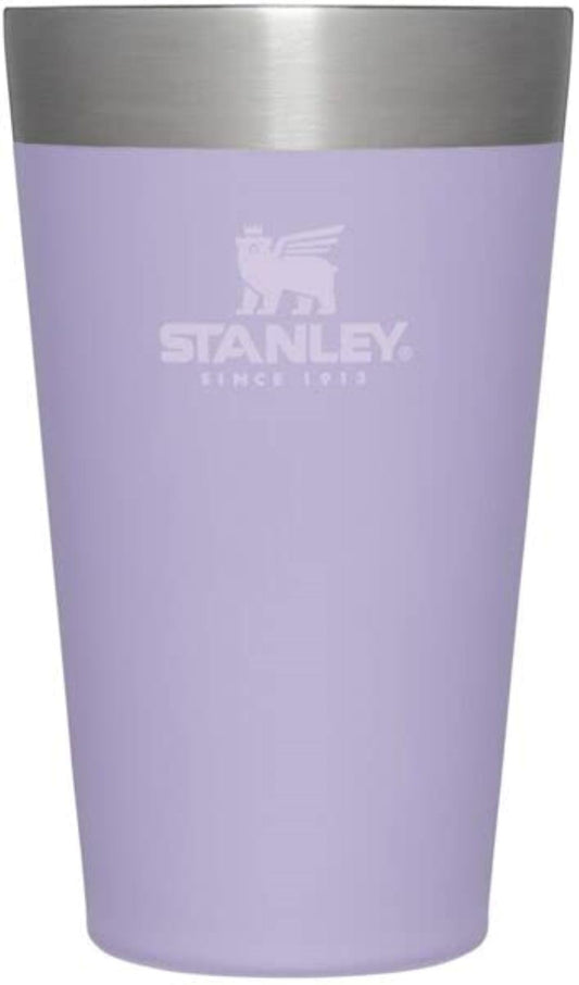 Stanley Adventure Stacking Beer Pint Glass 16oz | Stackable Drinking Cup for Cold Beverages | Dishwasher Safe | Insulated Stainless Steel Tumbler | BPA-Free | Lavender