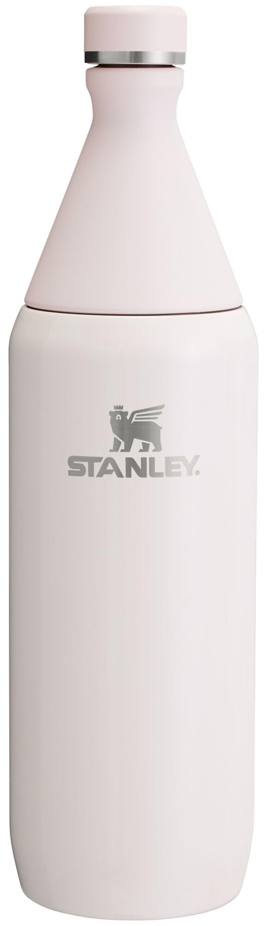 Stanley All Day Slim Bottle 34 oz | Twist On Lid with Leakproof Seal | Slim Design for Travel & Gym | Insulated Stainless Steel | BPA-Free | Rose Quartz