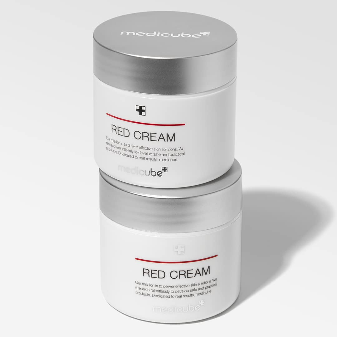 medicube Red Cream 2.0 || Low-irritating formula for trouble-prone skin | Soothing and relieving | Formulated with BHA, Niacinamide & Adenosine | Non-comedogenic | Korean skincare (1.69fl.oz.)