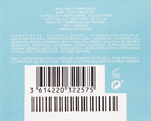 Miu Miu by Miu Miu Eau De Parfum Spray 3.4 oz