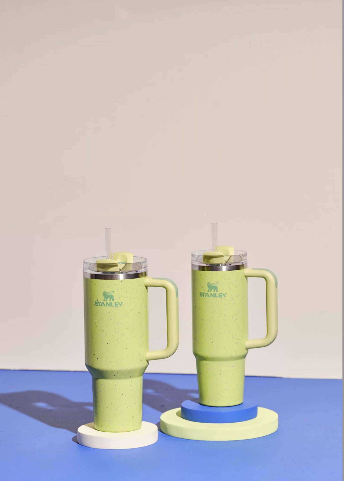 Stanley 40oz Quencher H2.0 FlowState Tumbler, Citron Speckle