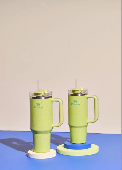 Stanley 40oz Quencher H2.0 FlowState Tumbler, Citron Speckle