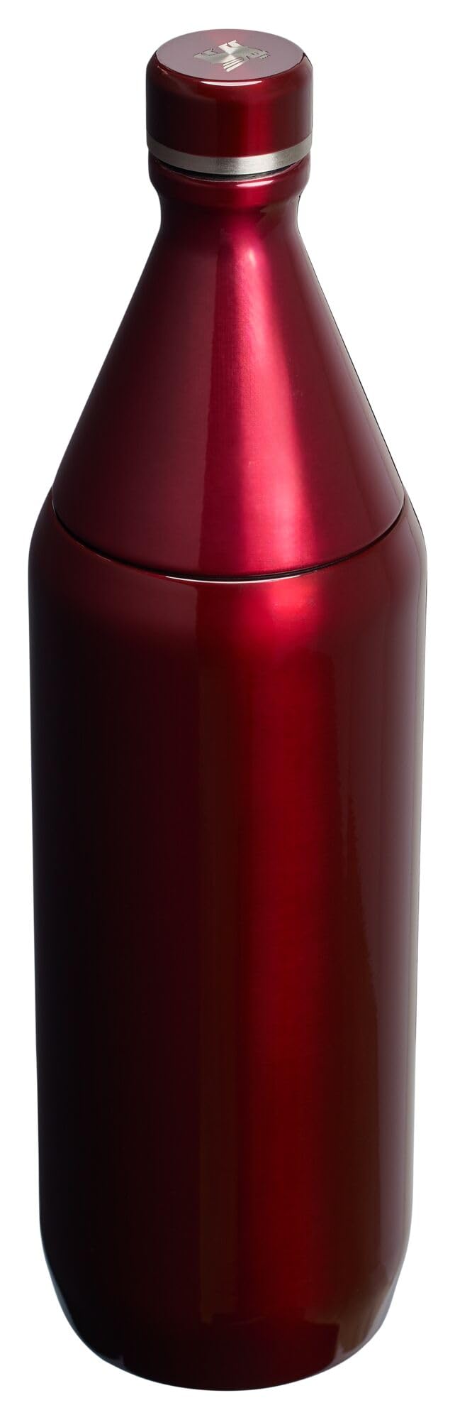 Stanley All Day Slim Bottle 34 oz | Twist off Lid with Leakproof Seal | Slim Design for Travel and Gym | Insulated Stainless Steel Water Bottle | BPA-Free | Garnet Shine
