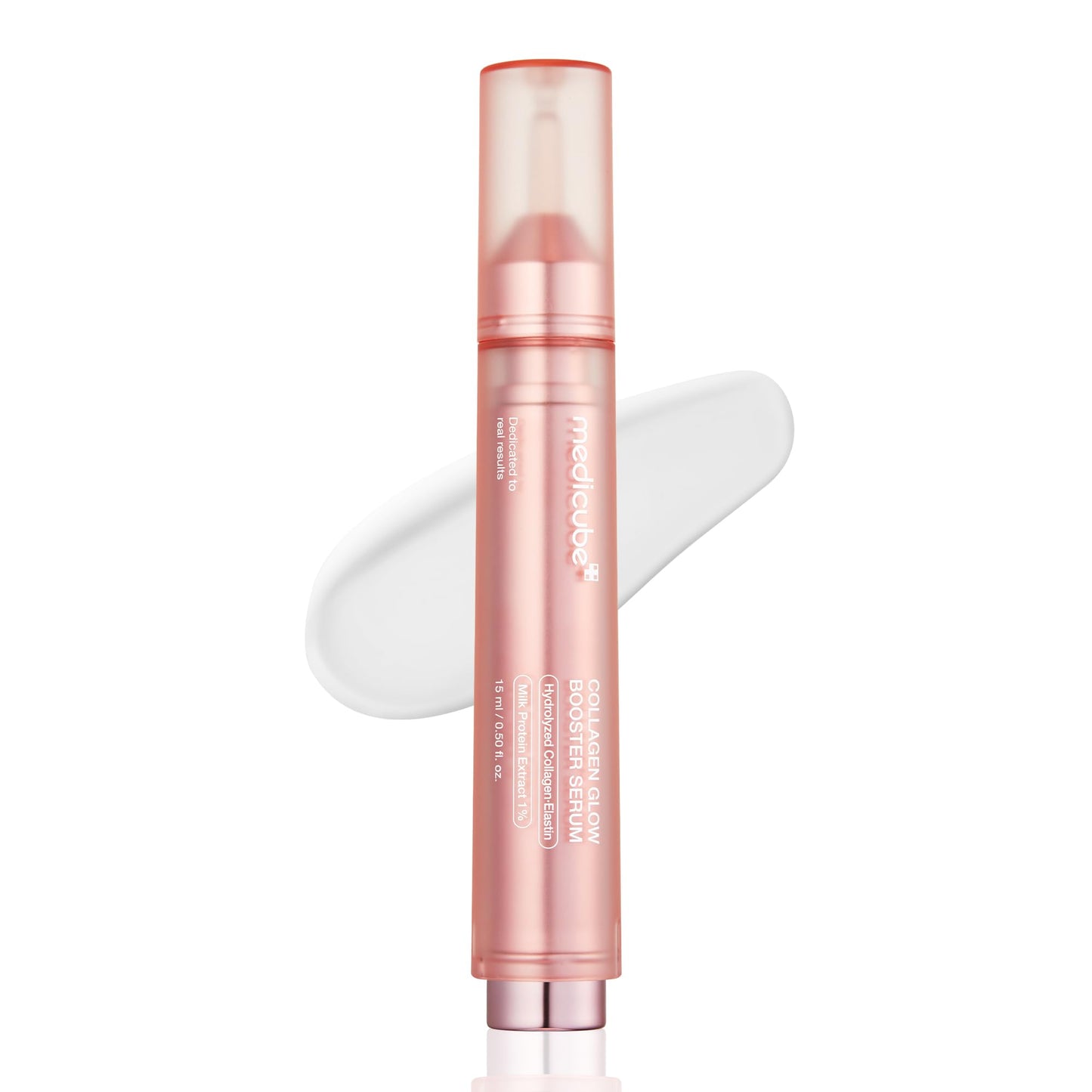 Medicube Collagen Glow Booster Milk Serum - Twist & Click - Radiance & Hydration with Niacinamide, Milk Protein Extract, Hydrolyzed Collagen - Illuminates & Firms Skin - Korean Skin Care, 0.50 oz