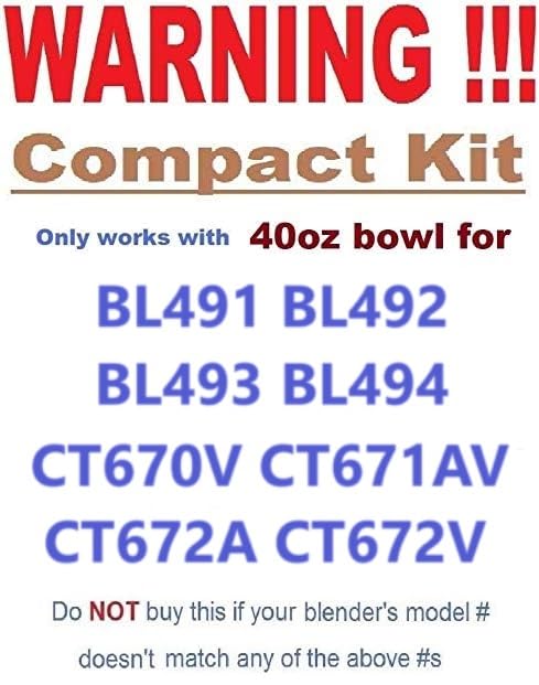 MUST READ Details - Compact Size - Ninja Chute Feed Lid Slicer Shredder Grater Discs for 40oz Bowl BL491 BL492 BL493 BL494 CT670V CT671AV CT672A CT672V Blender