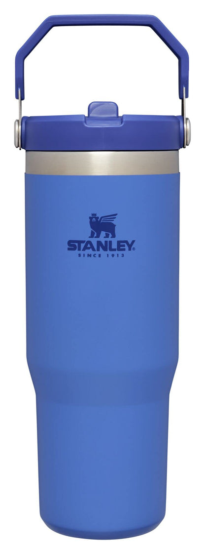 STANLEY IceFlow Stainless Steel Tumbler - Vacuum Insulated Water Bottle for Home, Office or Car Reusable Cup with Straw Leak Resistant Flip Cold for 12 Hours or Iced for 2 Days, Iris, 30OZ