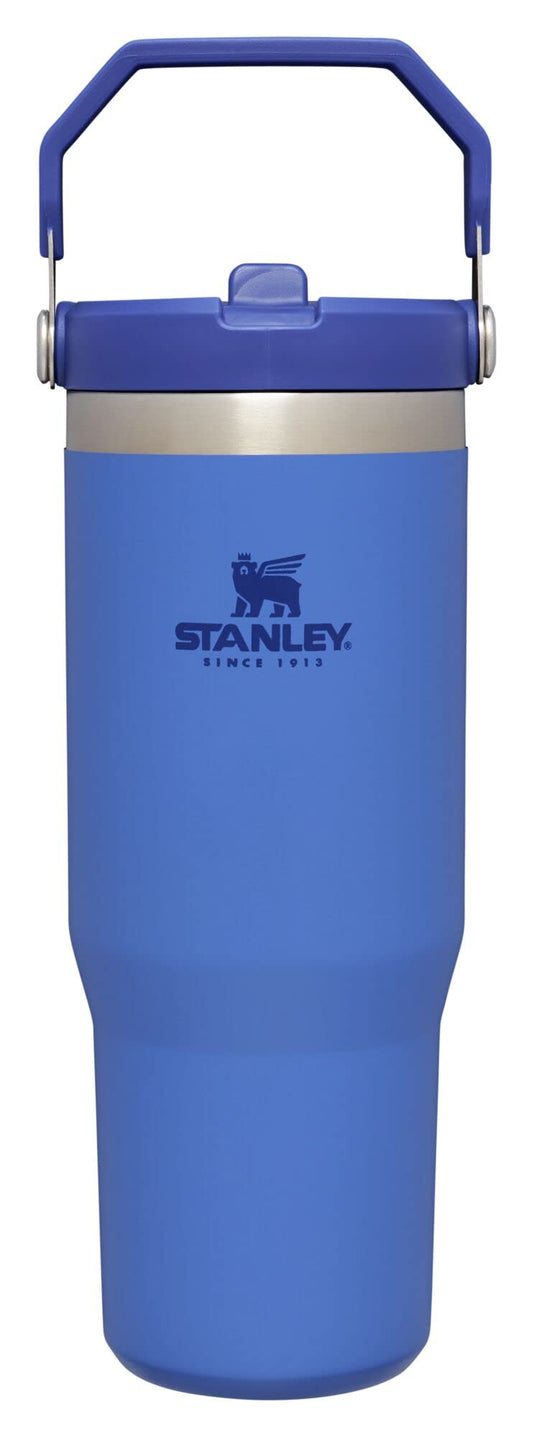 STANLEY IceFlow Stainless Steel Tumbler - Vacuum Insulated Water Bottle for Home, Office or Car Reusable Cup with Straw Leak Resistant Flip Cold for 12 Hours or Iced for 2 Days, Iris, 30OZ