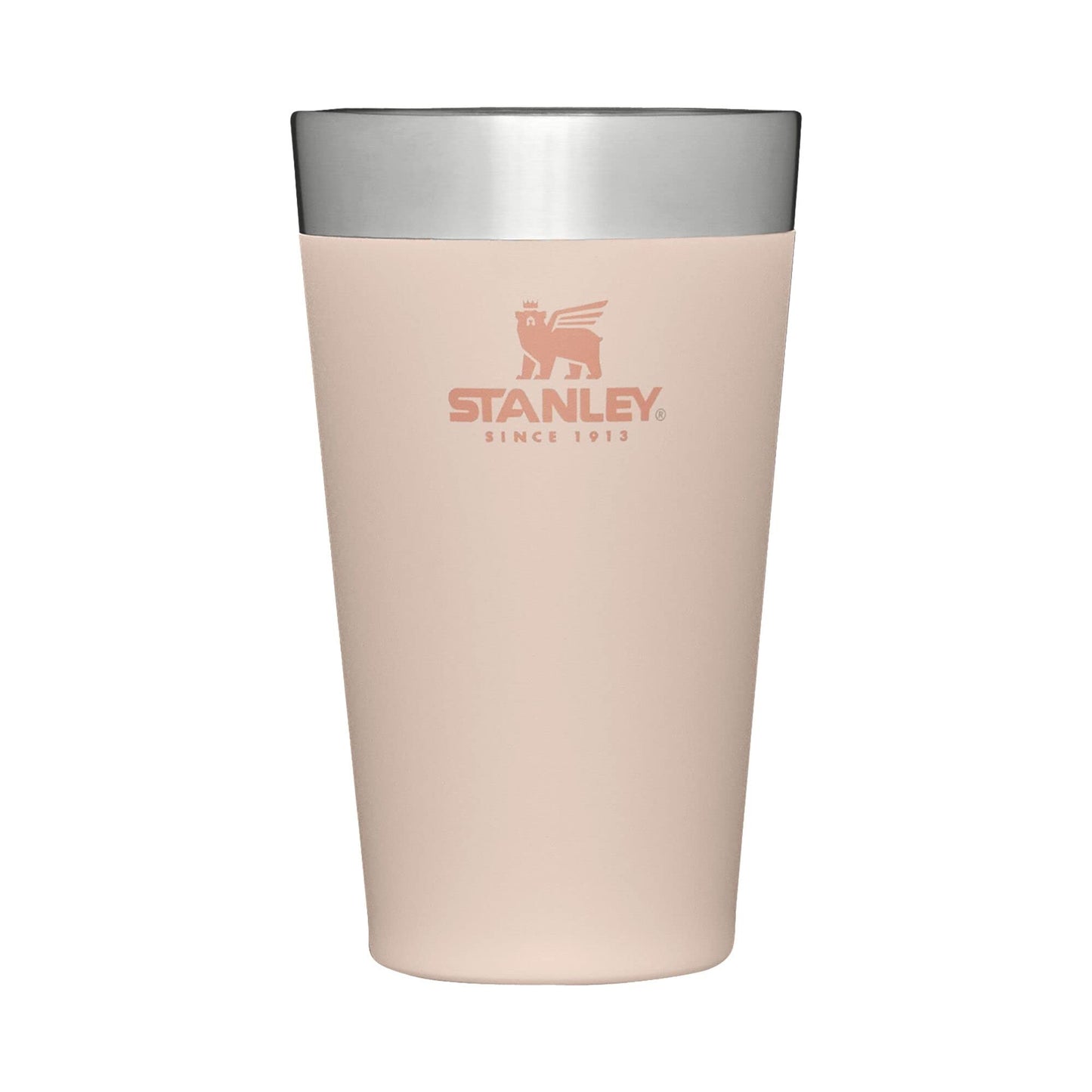 STANLEY Adventure Inulsated Stacking Beer Pint Glass, 16oz Stainless Steel Double Wall Rugged Metal Drinking Tumbler (Limestone)