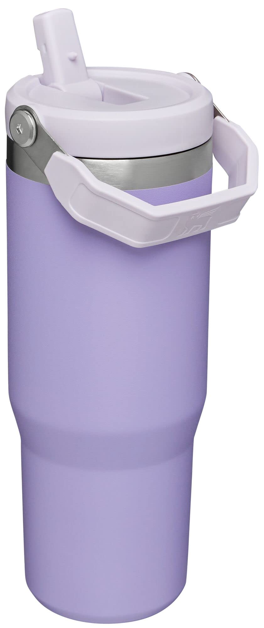 STANLEY IceFlow Stainless Steel Tumbler with Straw, Vacuum Insulated Water Bottle for Home, Office or Car, Reusable Cup with Straw Leak Resistant Flip, Lavender, 30OZ