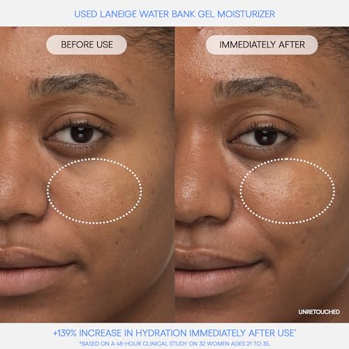 LANEIGE Water Bank Blue Hyaluronic Gel Moisturizer: Lightweight Hydrating Face Gel with Mint Extract, Hypoallergenic & Dermatologist-Tested