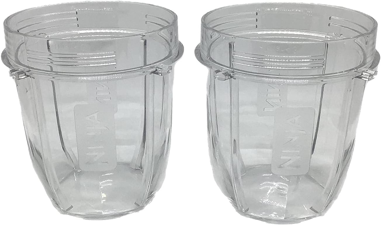 Genuine Nutri Ninja 12oz Tritan Cup for BL451 BL455 BL481 BL486 BL491 BL492 BL642 BL682 BL685 BL682 BL687 BL2013 NN100 Blender, 2-Pack