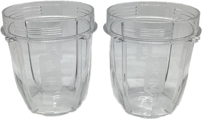 Genuine Nutri Ninja 12oz Tritan Cup for BL451 BL455 BL481 BL486 BL491 BL492 BL642 BL682 BL685 BL682 BL687 BL2013 NN100 Blender, 2-Pack