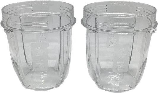 Genuine Nutri Ninja 12oz Tritan Cup for BL451 BL455 BL481 BL486 BL491 BL492 BL642 BL682 BL685 BL682 BL687 BL2013 NN100 Blender, 2-Pack