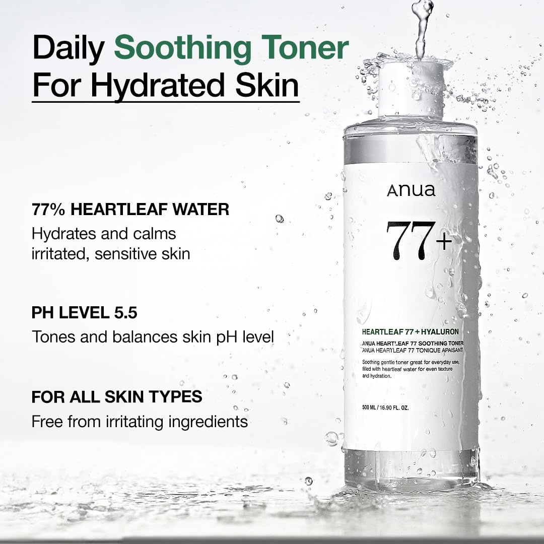 Anua Glass Skin Prep Duo, 10% Niacinamide+4% Tranexamic Acid Serum & Heartleaf 77 Soothing Toner for Glow Skin, Hyaluronic Acid, Vitamin B12, Calming, Hydrating, pH Balance, Korean Skincare Set