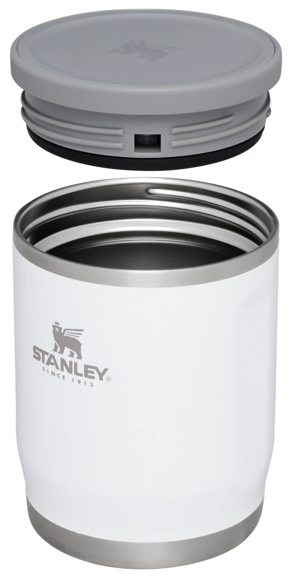 Stanley Adventure To-Go Food Jar 18 oz | Vacuum Insulated Thermos Food Container | Wide Mouth Screw On Lid | Packable for Travel | Stainless Steel with Leakproof Lid | BPA-Free | Polar