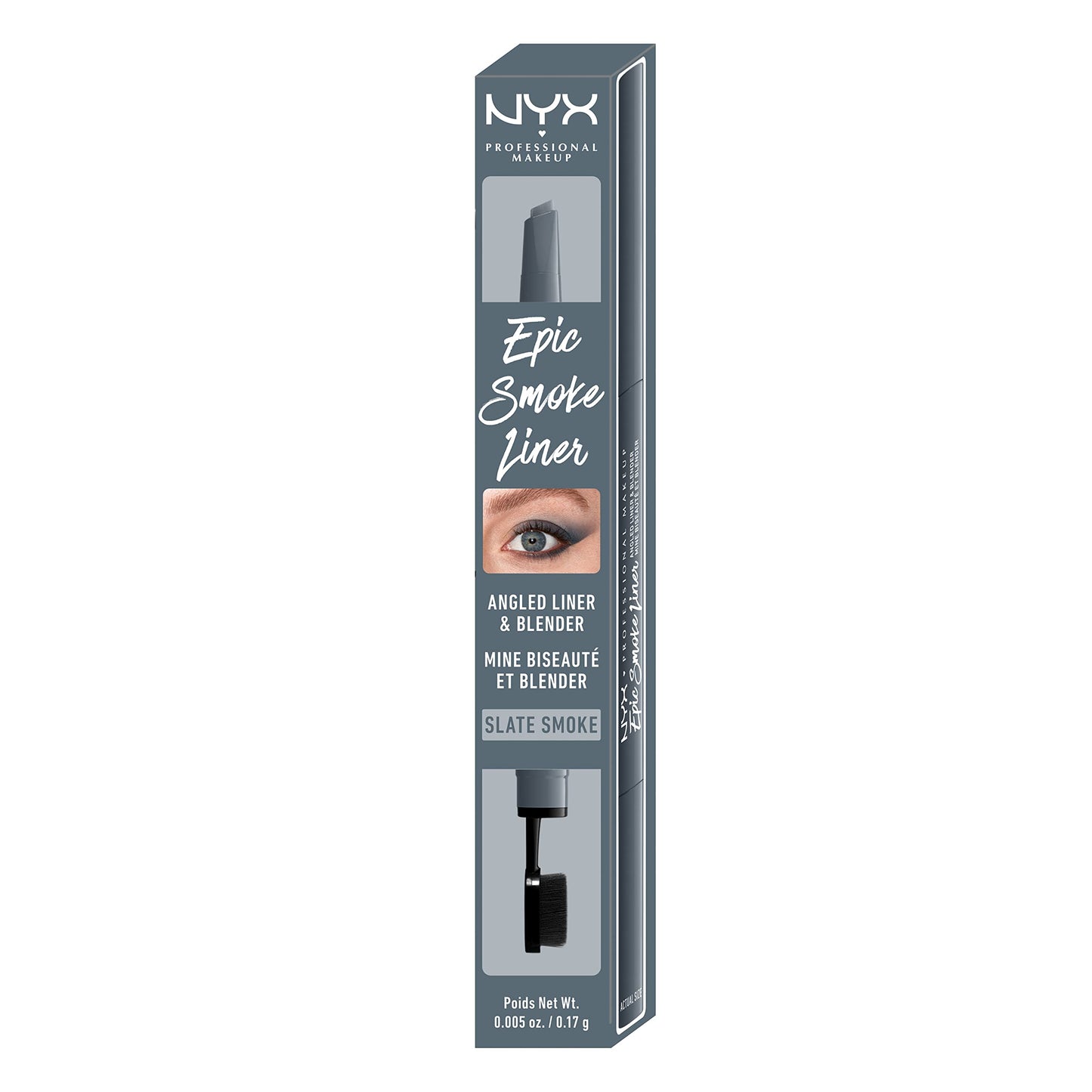 NYX PROFESSIONAL MAKEUP Epic Smoke Liner, Vegan Smokey Eyeliner - Slate Smoke (Gray)