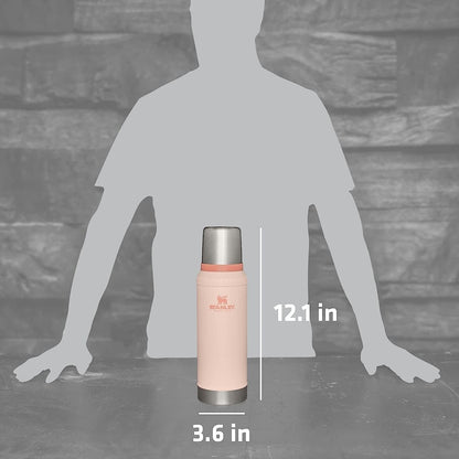 Stanley Classic Vacuum Insulated Wide Mouth Bottle - Limestone - BPA-Free 18/8 Stainless Steel Thermos for Cold & Hot Beverages - 1.0 QT