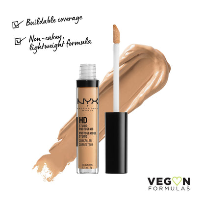 NYX PROFESSIONAL MAKEUP HD Studio Photogenic Concealer Wand, Medium Coverage - Golden