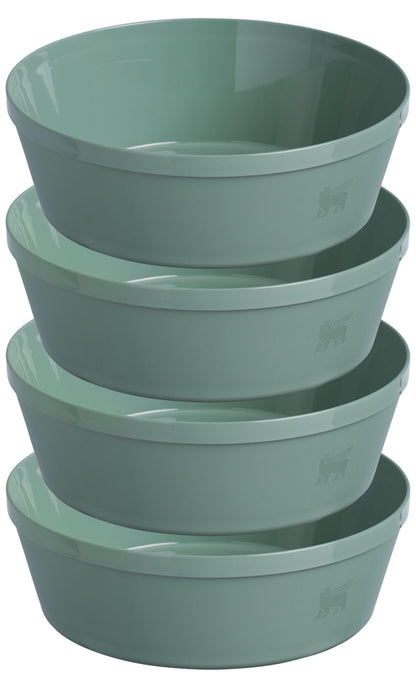 Stanley Wildfare Core 26-Piece Complete Camp Kitchen Cook Set | 4 qt Pot with Lid, 8in Fry Pan | 4 Table Settings, Plates, Bowls, Utensils | Camping Essentials for Your Camp Kitchen | BPA-Free