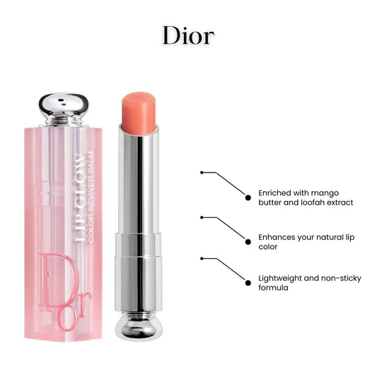 DIOR ADDICT LIP GLOW # Coral - sheer pink coral