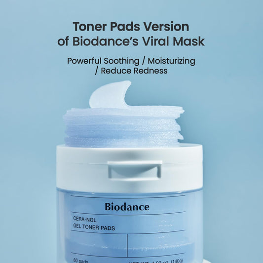 BIODANCE Cera-nol Day & Night Gel Duo: Hydro Cera-nol Real Deep Mask & Cera-nol Gel Toner Pads