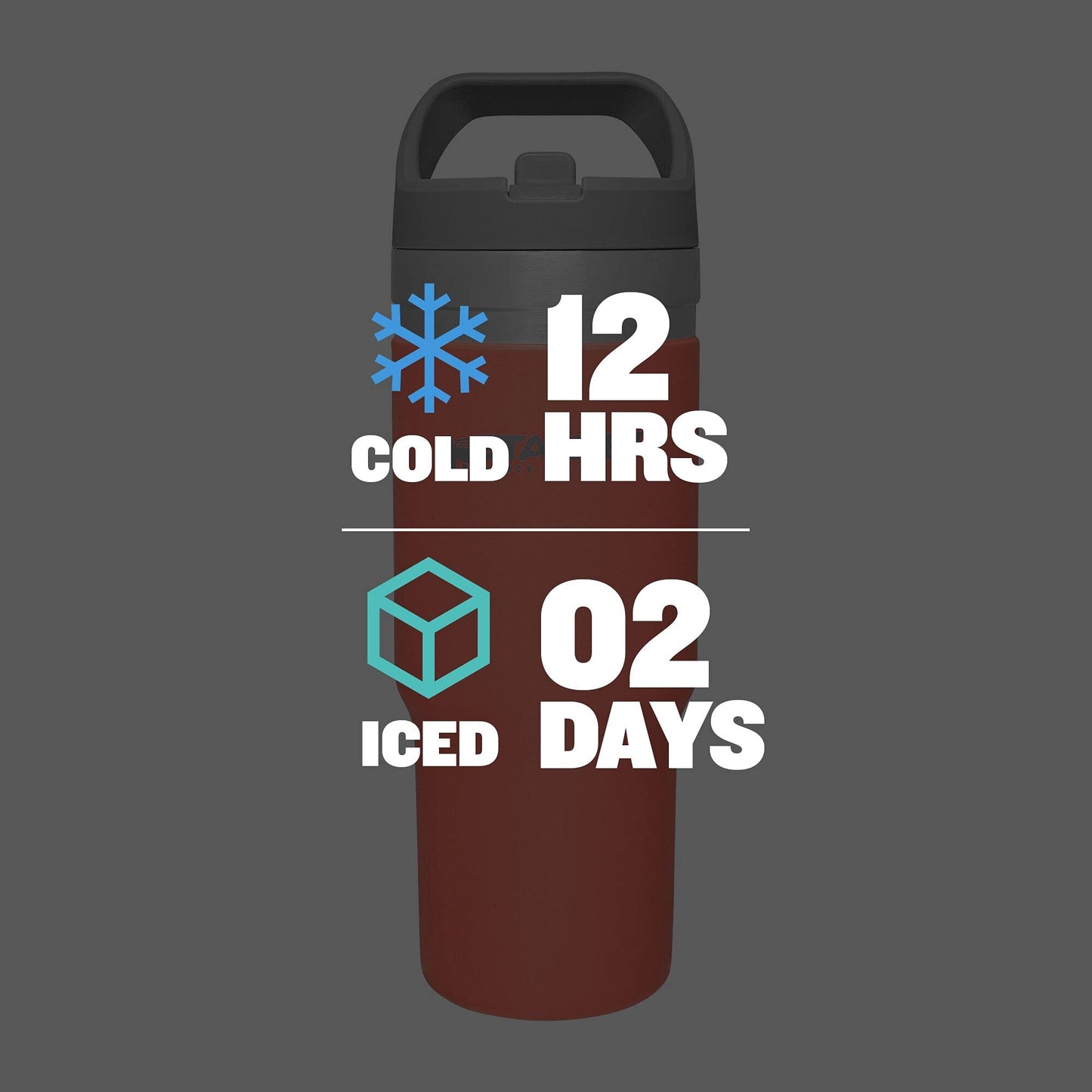 Stanley IceFlow Stainless Steel Tumbler with Straw - Vacuum Insulated Water Bottle for Home, Office or Car - Reusable Cup with Straw Leakproof Flip - Cold for 12 Hours or Iced for 2 Days