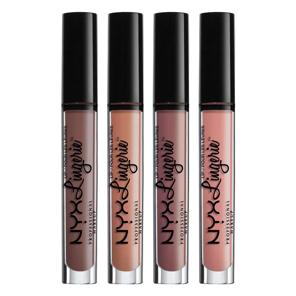 NYX PROFESSIONAL MAKEUP Lip Lingerie Matte Liquid Lipstick - Ruffle Trim, Cinnamon Pink