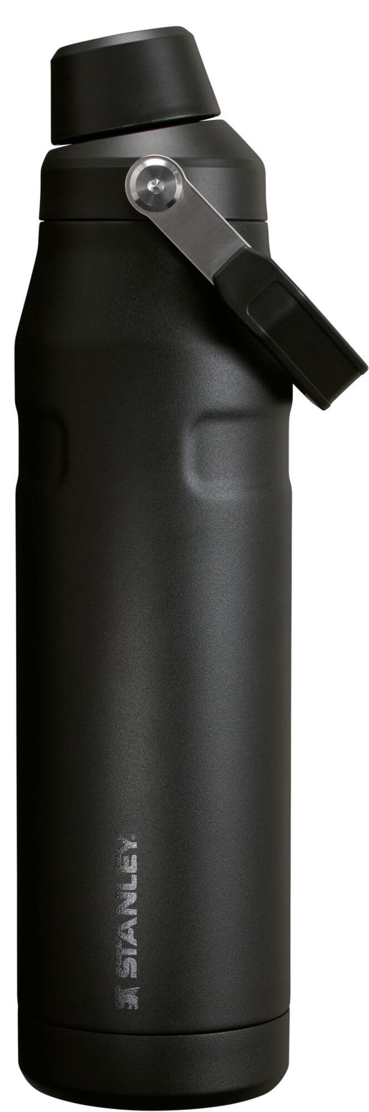 Stanley IceFlow Fast Flow Water Bottle 36 oz | Angled Spout Lid | Lightweight and Leakproof for Travel and Sports | Insulated Stainless Steel | BPA-Free | Black 2.0