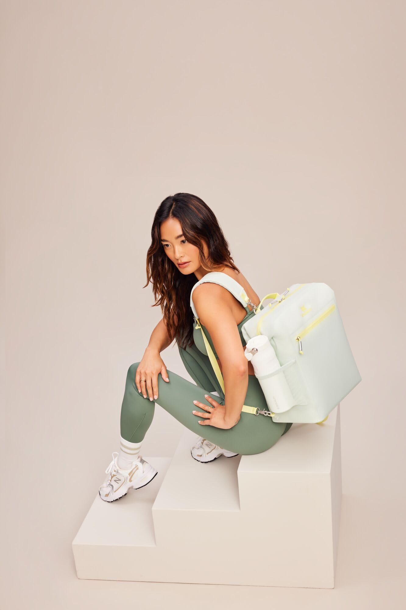 Stanley All Day Madeleine Midi Backpack Soft Cooler 14.8 Quarts | 20 Can Cooler with Handle and Shoulder Straps | Stays Cold for a Day | Insulated Travel Bag with Zipper | BPA-Free | Mist