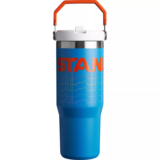 STANLEY Stainless Steel IceFlow Flip Straw Tumbler (Azure Reverb, 30 oz)
