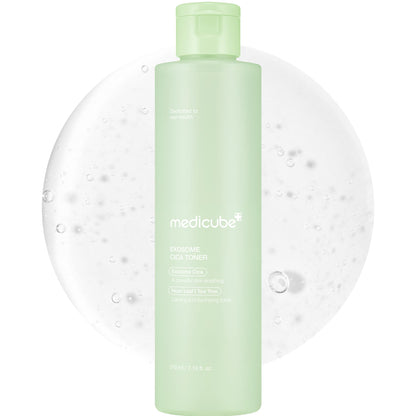 Medicube Exosome Cica Toner | Daily Soothing Toner With Exosome Cica, Heartleaf, Tea Tree, 12 Kinds of Cica | Low Irritation, Sebum care Korean Skin Care, for Stressed Skin (210ml / 7.10 fl.oz.)