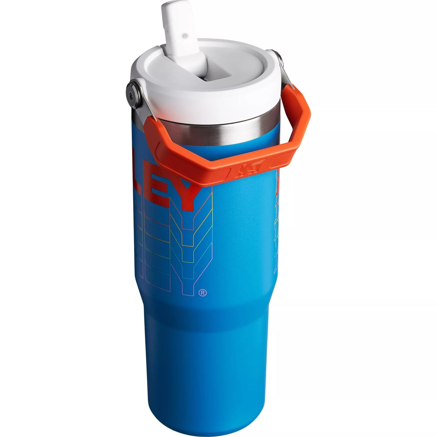 STANLEY Stainless Steel IceFlow Flip Straw Tumbler (Azure Reverb, 30 oz)