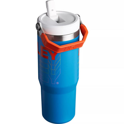 STANLEY Stainless Steel IceFlow Flip Straw Tumbler (Azure Reverb, 30 oz)