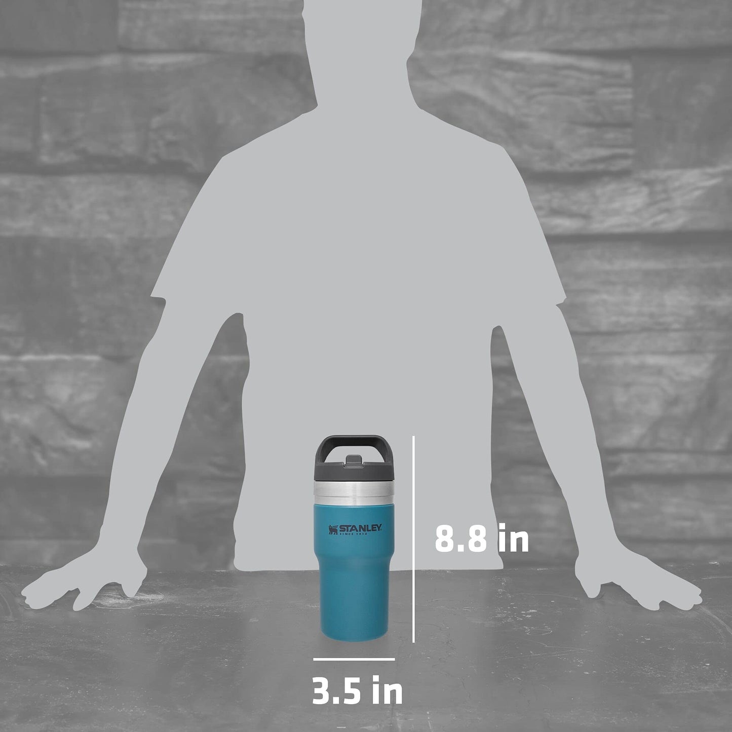 Stanley IceFlow Stainless Steel Tumbler with Straw - Vacuum Insulated Water Bottle for Home, Office or Car - Reusable Cup with Straw Leakproof Flip - Cold for 12 Hours or Iced for 2 Days (Lagoon)