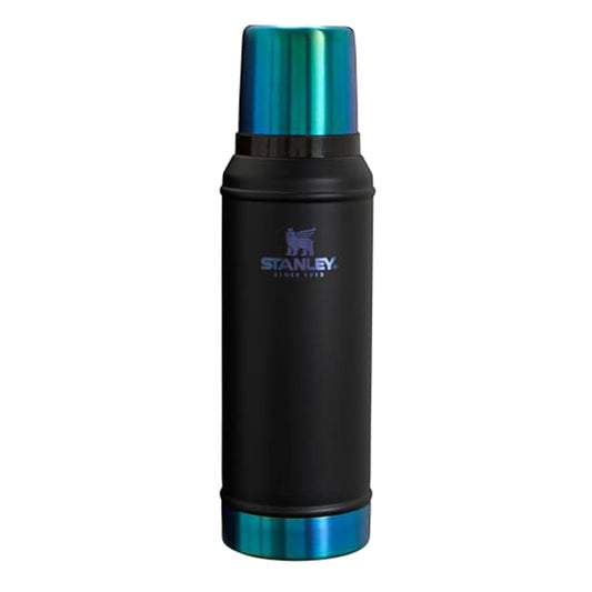 Stanley Classic Legendary Vacuum Bottle 2.0 qt | Wide Mouth with Leakproof Cup Lid | Keep Drinks Hot or Cold | Packable for Travel | Insulated Stainless Steel Thermal Bottle | BPA-Free | Black Chroma