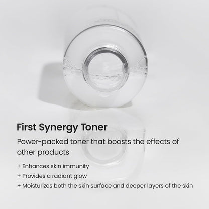 Biodance Basic Skincare Signature Set, Skin Glow Vital Ampoule (50ml) + Skin Glow Essence Cream (50ml) + First Synergy Toner (100ml), Intensive Moisturizing Bundle