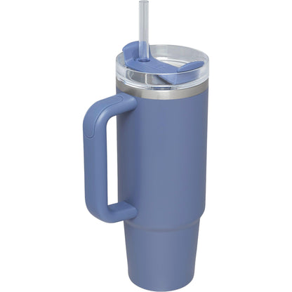 STANLEY Quencher H2.0 FlowState Stainless Steel Vacuum Insulated Tumbler with Lid and Straw for Water, Iced Tea or Coffee (Twilight Blue, 40 oz)