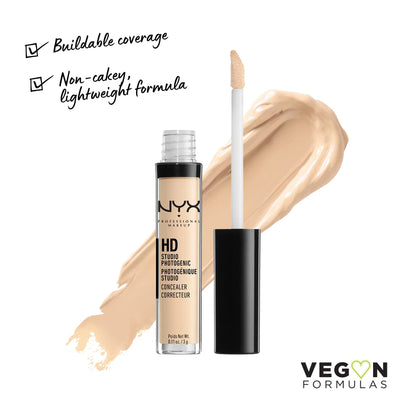NYX PROFESSIONAL MAKEUP HD Studio Photogenic Concealer Wand, Medium Coverage - Alabaster