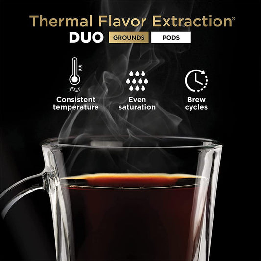Ninja CFP201 DualBrew 12-Cup Drip Single-Serve Coffee Maker (Renewed) Bundle with Premium 2 YR CPS Enhanced Protection Pack