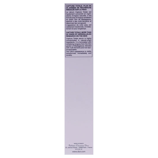 Capture Totale Le Serum by Christian Dior for Women - 3.4 oz Serum