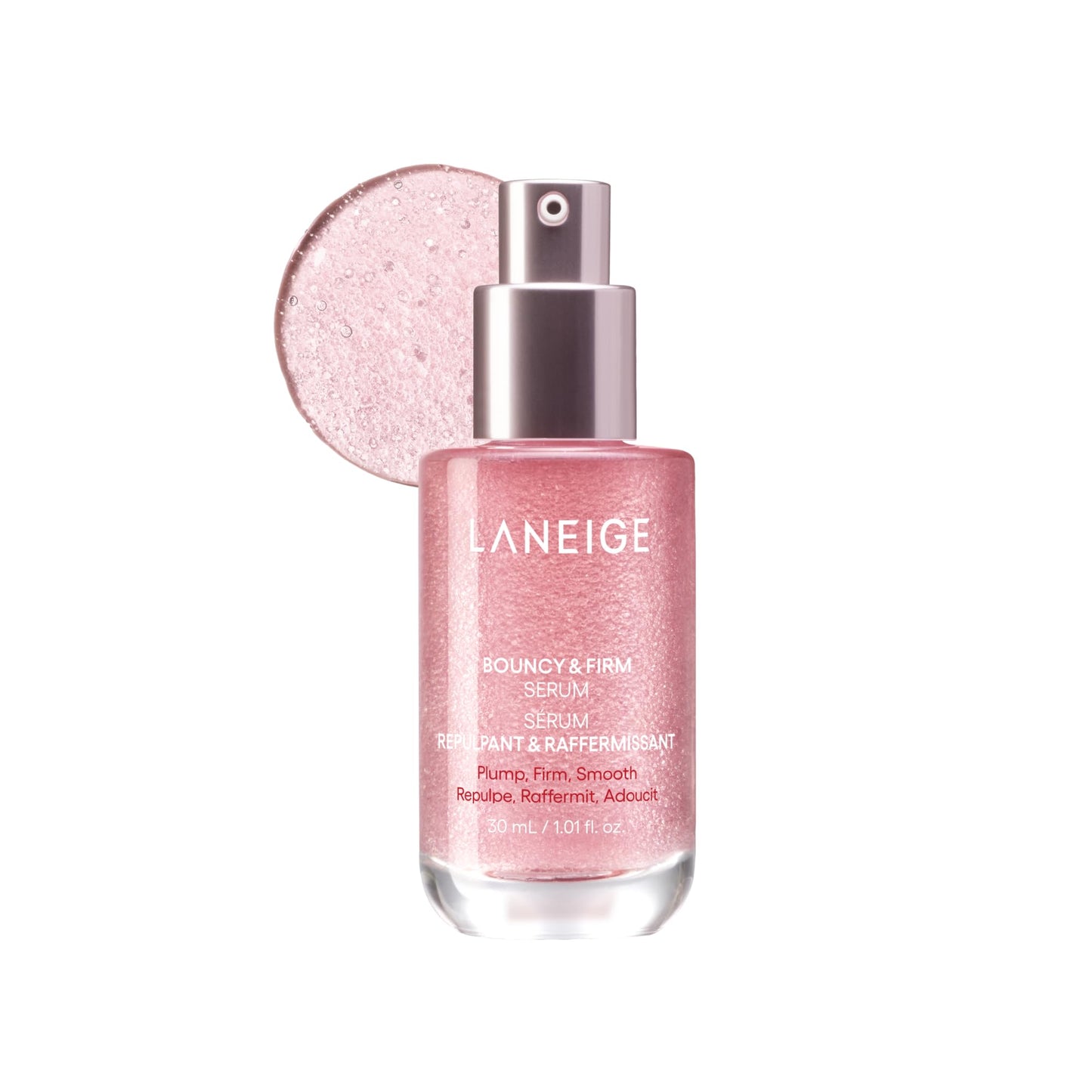 LANEIGE Bouncy & Firm Serum: Korean Slow Aging Collagen Serum with Peptides for Plumping, Firming, & Hydrating