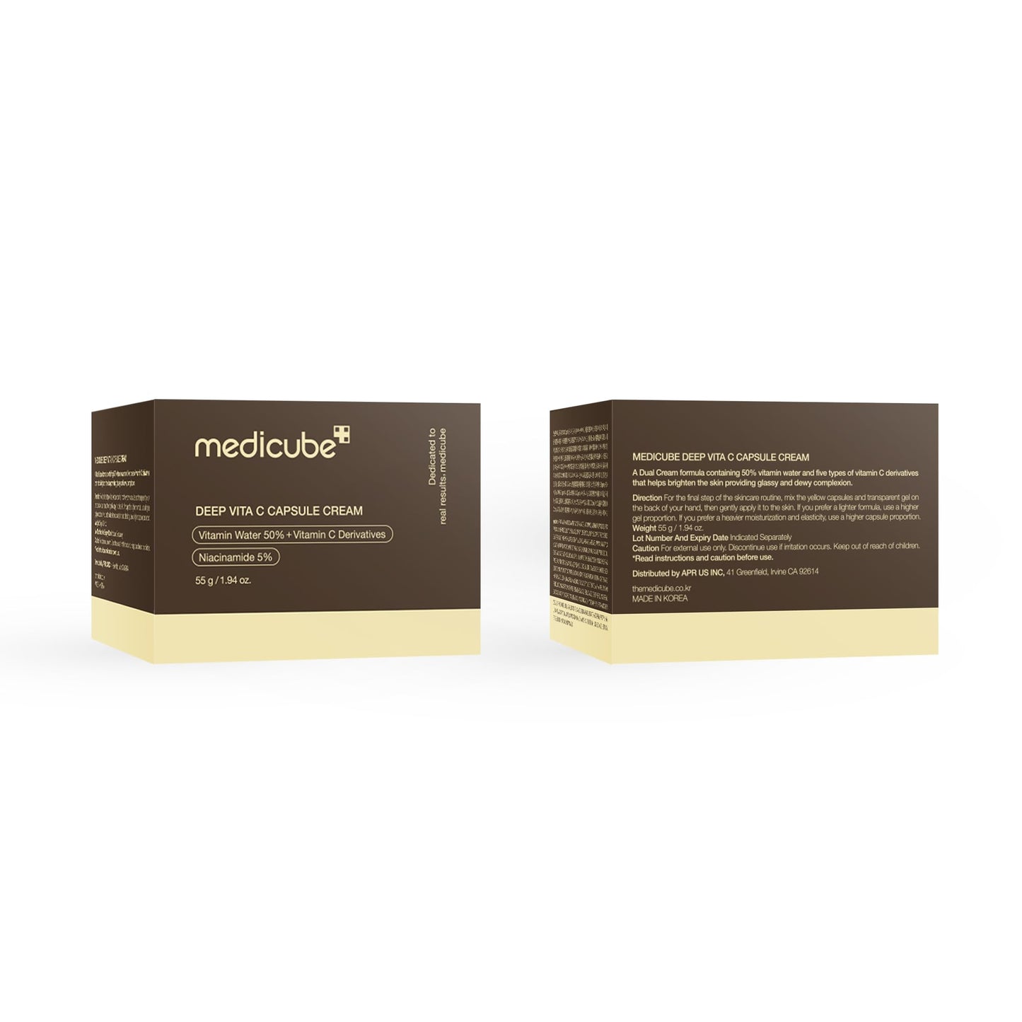 medicube Deep Vitamin C Golden Capsule Face Moisturizer - Liposome Capsules For Wrinkles, Skin Radiance - Transparent Gel for Glow Hydration - Korean Skin Care 1.94 oz