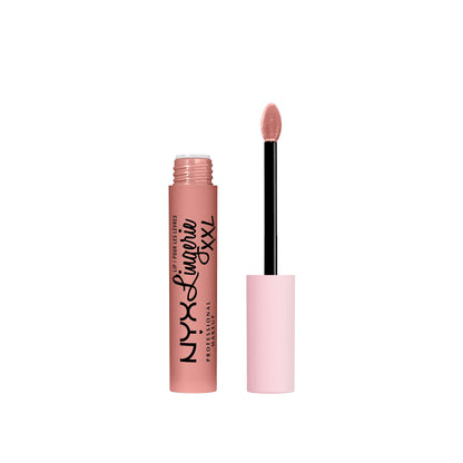 NYX PROFESSIONAL MAKEUP Lip Lingerie XXL Matte Liquid Lipstick Bundle - Strip'd Down (Coral Beige) & Undress'd (Pink Nude)