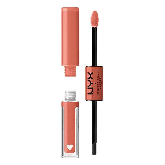 NYX Shine Loud Long Lasting Liquid Lipstick Bundle with Cash Flow Light Dusty Rose & Global Citizen Medium Neutral Nude